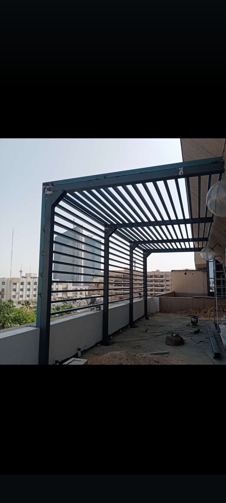 مظلات تيوبات حديد