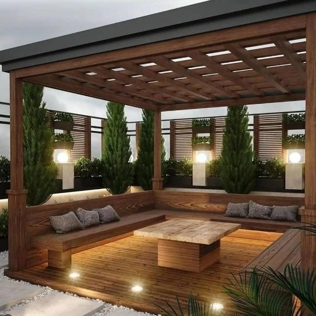 برجولات حدائق منازل جيزان