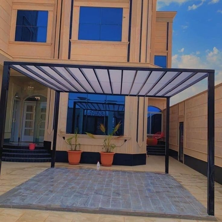 مظلات مداخل الفلل في ابو عريش