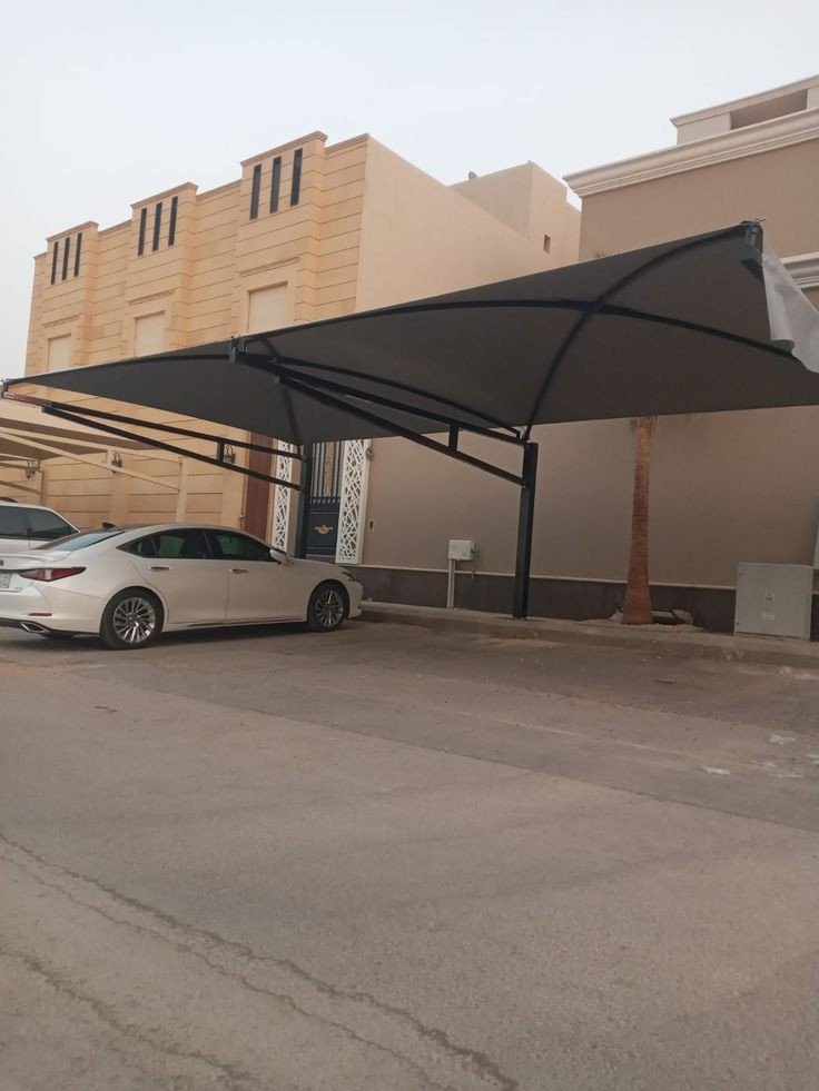 مظلات مواقف سيارات مع الضمان جيزان