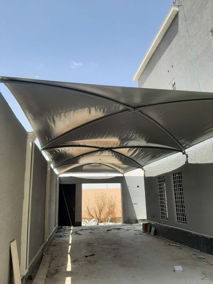 مظلات مداخل PVC مقاومة للعوامل الجوية في جازان