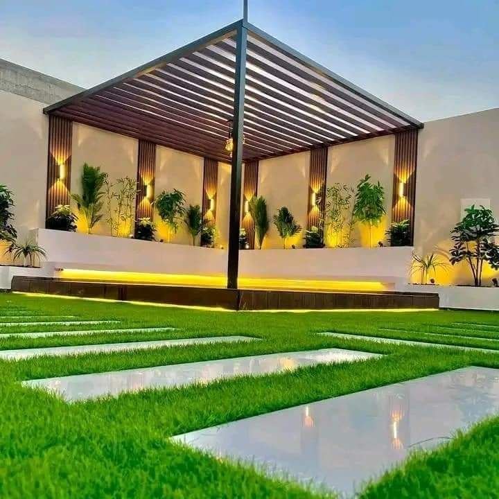 شركة تركيب برجولات حدائق جيزان وتنفيذ المشاريع الخارجية.