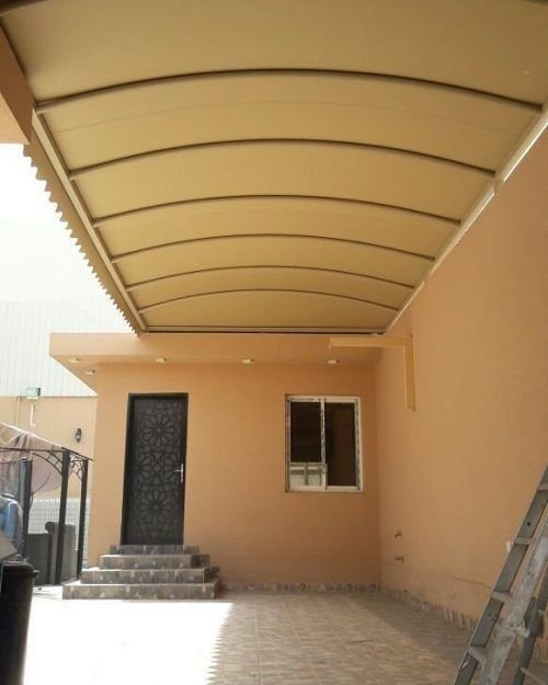 تصميم مظلات مداخل منازل حديثة في جيزان