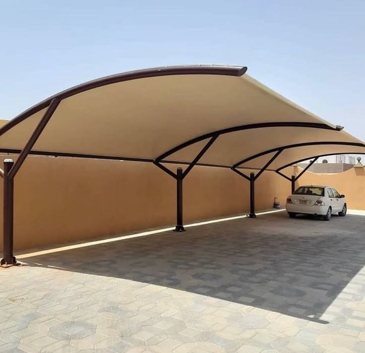 مظلات سيارات بولي إيثيلين مقاومة للشمس في جيزان